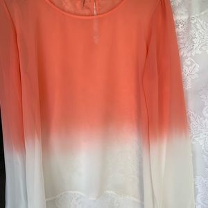 EUC Studio Y, XL sheer ombré top